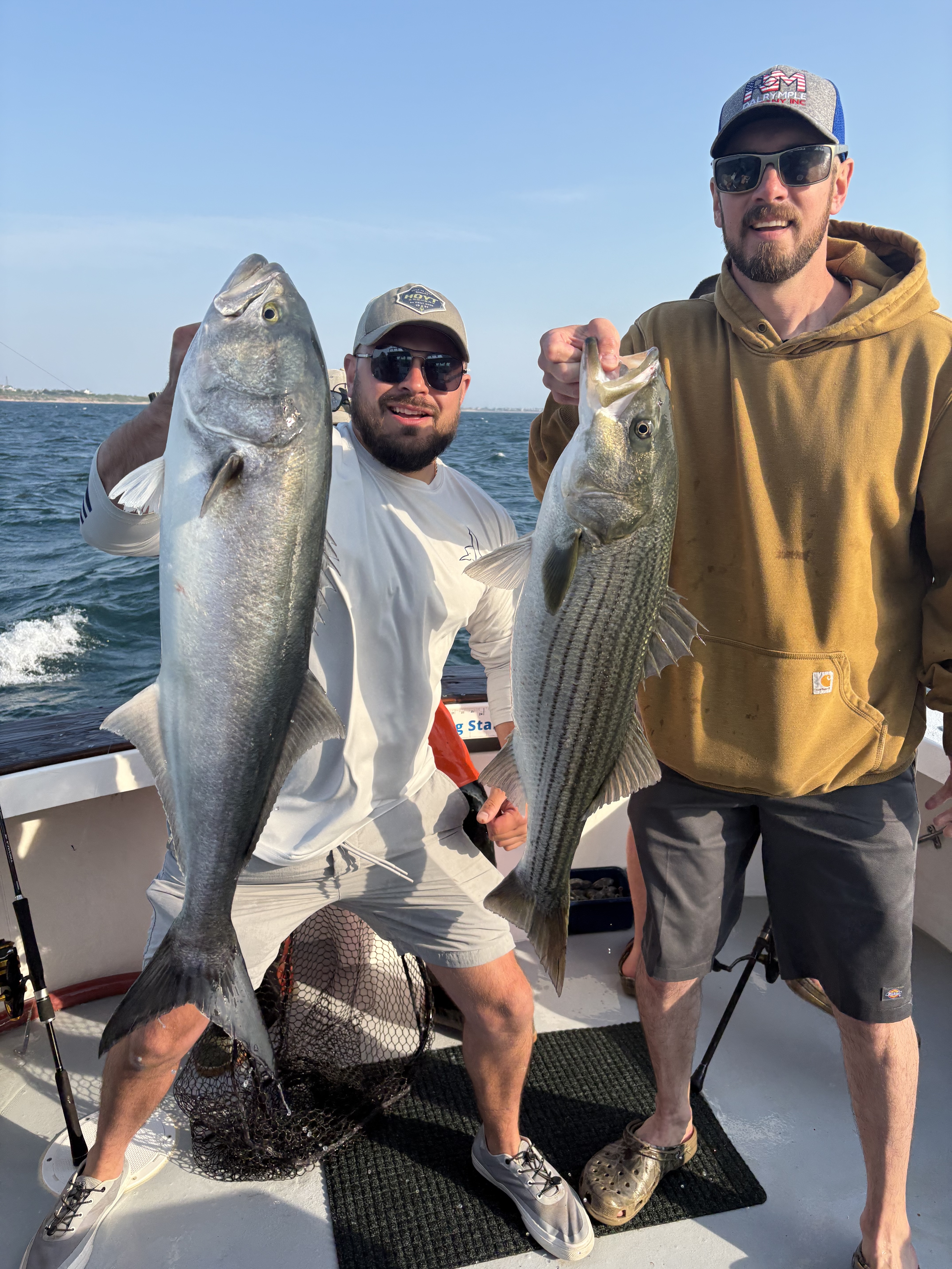 excellent charter fishing out of point judith Rhode Island - catching fish on charter